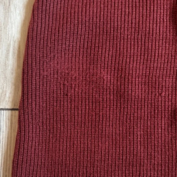 Women's Burgundy Knit Skirt Set by Lilly - Picture 3 of 3